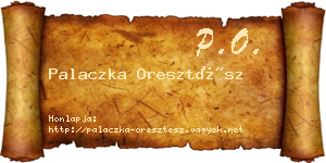 Palaczka Oresztész névjegykártya
